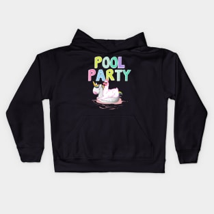 Pool Party Llama Unicorn Float Funny Llama Gift Tank Top Kids Hoodie